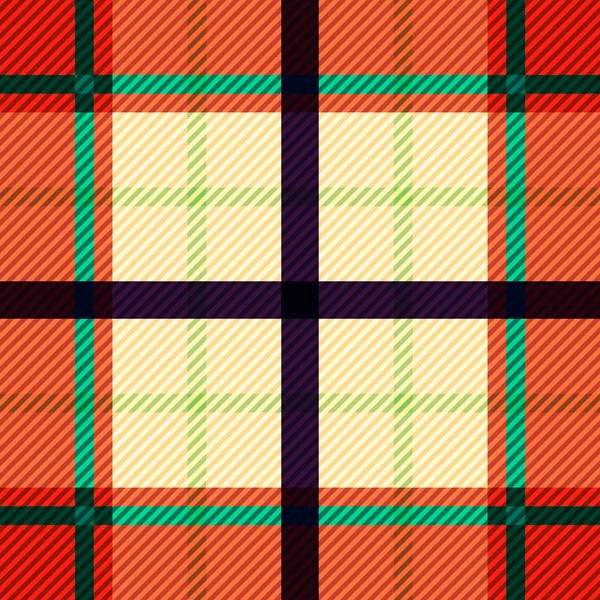 Tartan Stof Textuur Naadloos Patroon Vectorillustratie — Stockvector