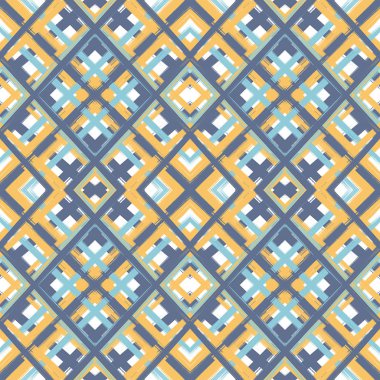 Tartan kumaş dokusu. Kusursuz desen. Renkli kalemlerle çizim