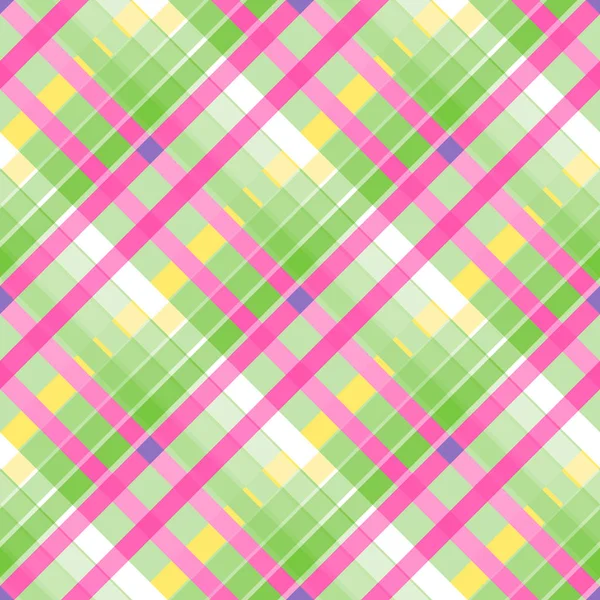 Tartan Tyg Struktur Sömlöst Mönster Vektorillustration — Stock vektor