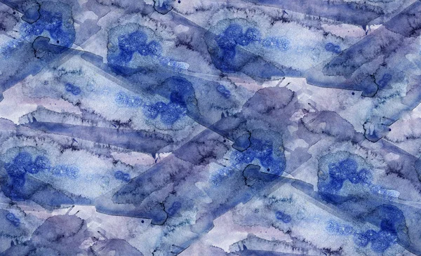Abstraktes Nahtloses Muster Mit Aquarellflecken Handgezeichnete Illustration — Stockfoto