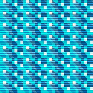 Kare ve üçgen kesintisiz geometrik desen. Vektör çizim.