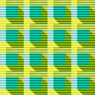 Kare ve üçgen kesintisiz geometrik desen. Vektör çizim.