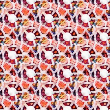 Kumaş dokusuyla karışık batik deseni. Kusursuz desen. El çizimi illüstrasyon.  