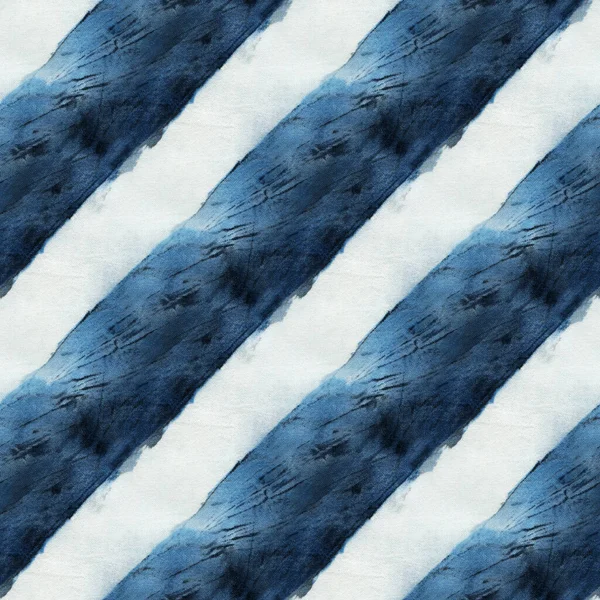 Płynny Wzór Barwnika Indygo Białym Jedwabiu Ręcznie Malowane Tkaniny Guzkowy — Zdjęcie stockowe
