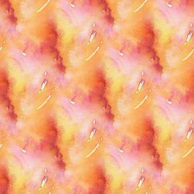 Suluboya lekeli, soyut, pürüzsüz desen. El çizimi illüstrasyon.