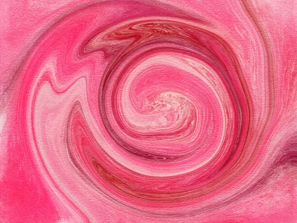 Яскраво Рожевий Акриловий Фон Мальована Вручну Ілюстрація — стокове фото