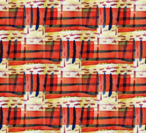 Batik Met Een Geometrisch Patroon Naadloos Patroon — Stockfoto