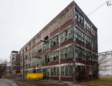 Windsor, üzerinde. 17 Ocak - Walker güç bina önce yıkım ve Remodling 17 Ocak 2017 Windsor, Ontario Kanada. Bina beri gutted olmuştur. İskelet ve tuğla kalır