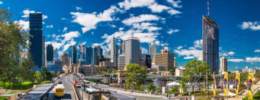 view of Brisbane Skyline clipart