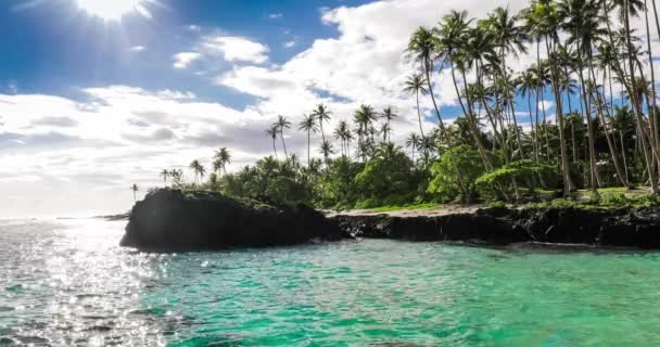 Playa en la isla de Samoa — Vídeos de Stock