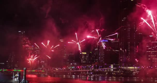 New Year vuurwerk, Australië — Stockvideo