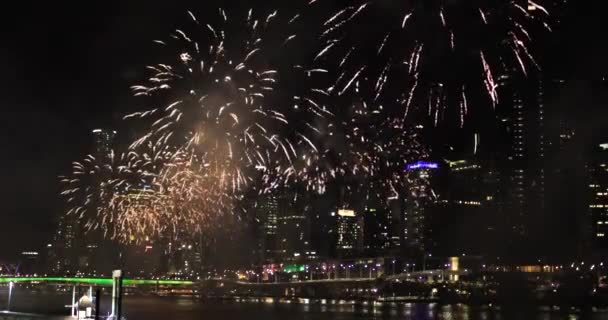 New Year vuurwerk, Australië — Stockvideo