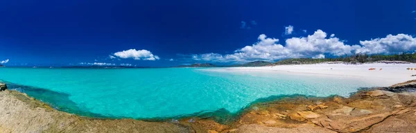 Whitehaven Beach, fehér homokkal — Stock Fotó