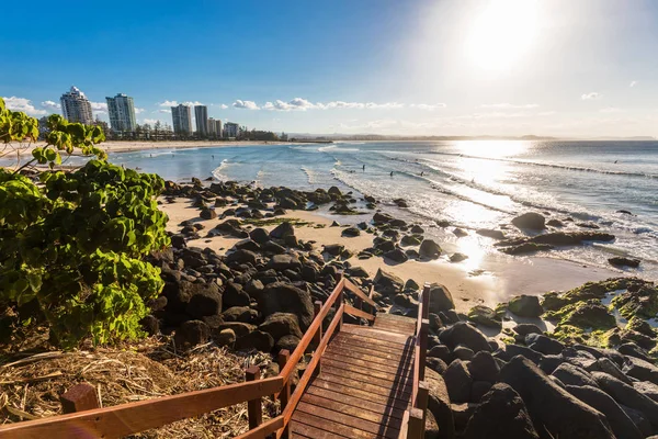 Greenmount spiaggia durante il tramonto — Foto Stock