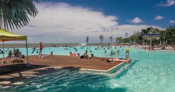 Tropisch zwembad lagoon — Stockvideo