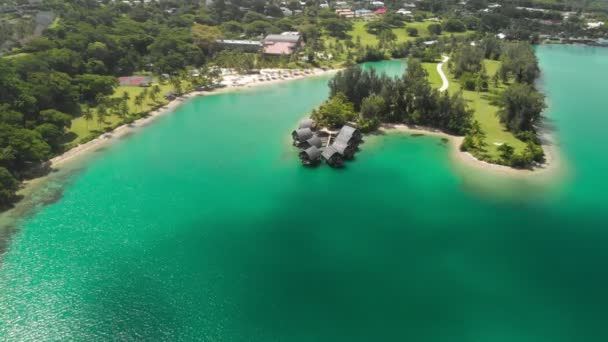 Port Vila Vanuatu Abril 2019 Vista Aérea Drone Holiday Inn — Vídeo de Stock