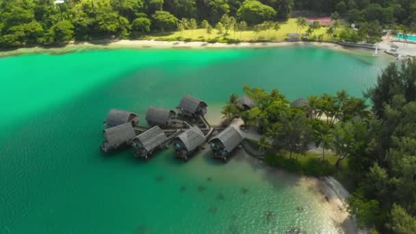 Port Vila Vanuatu Abril 2019 Vista Aérea Drone Holiday Inn — Vídeo de Stock