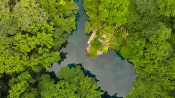 Matevulu Blue Hole Espiritu Santa Island Vanuatu Miejscowości Turystyczne — Wideo stockowe