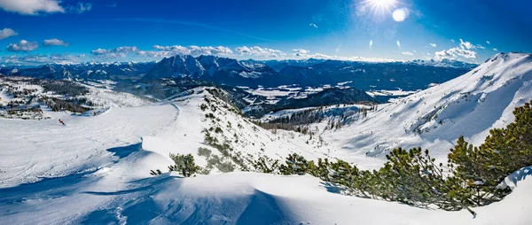 Tauplitz Alm Pobliżu Bad Mitterndorf Styrii Austria Zimie — Zdjęcie stockowe