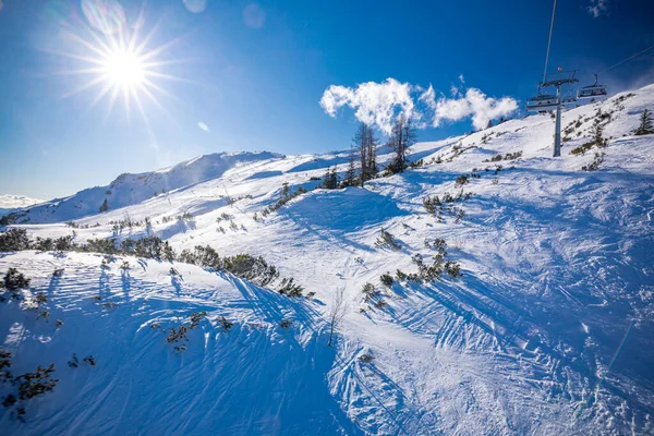 Tauplitz Alm Dicht Bij Bad Mitterndorf Stiermarken Oostenrijk Winter — Stockfoto