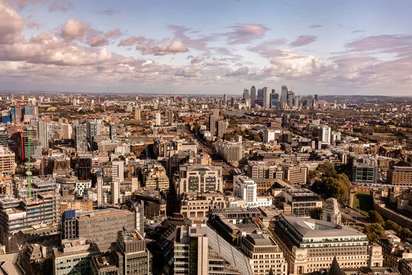 Widok Tamizę Miasto Londyn Sky Garden Wielka Brytania — Zdjęcie stockowe