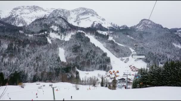 Estância Esqui Perdedor Altaussee — Vídeo de Stock