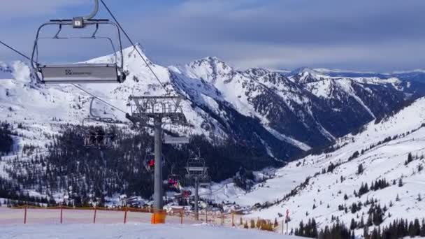 Skigebiet Verlierer Altaussee — Stockvideo