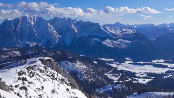 Tauplitz Alm Bad Mitterndorfu Štýrsku Zimě — Stock video