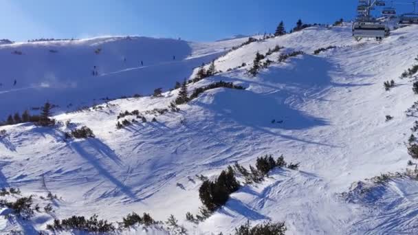 Tauplitz Alm Pobliżu Bad Mitterndorf Styrii Austria Zimie — Wideo stockowe