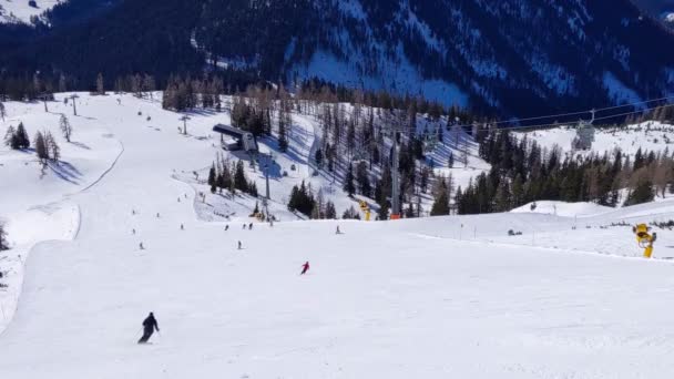 Tauplitz Alm Dicht Bij Bad Mitterndorf Stiermarken Oostenrijk Winter — Stockvideo