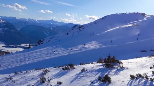 Alpe Tauplitz Vicino Bad Mitterndorf Stiria Austria Inverno — Video Stock