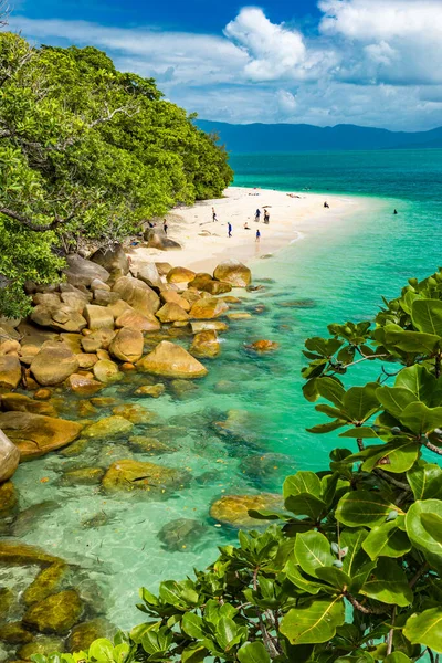 Nudey Beach Fitzroy Island Cairns Area Queensland Ausztrália Része Great — Stock Fotó