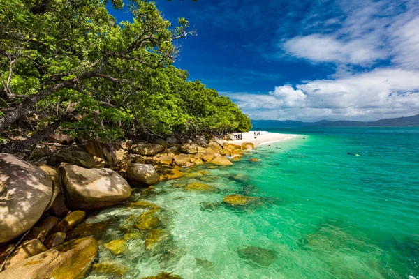 Nudey Beach Fitzroy Island Cairns Area Queensland Australia Part Great — Stock Photo, Image