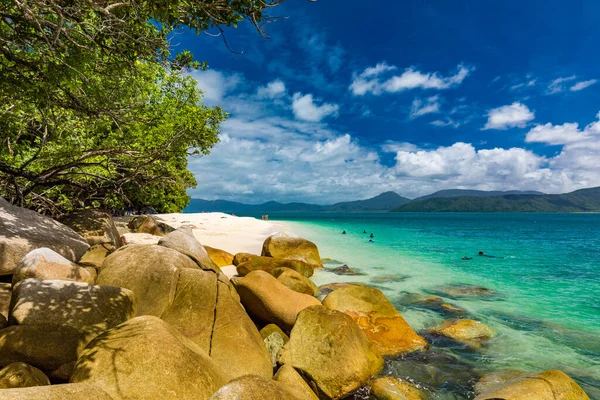 Nudey Beach Fitzroy Island Cairns Area Queensland Australia Part Great — Stock Photo, Image