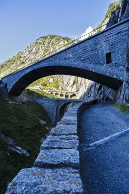 Şeytan Köprüsü'nde st. gotthard pass, İsviçre