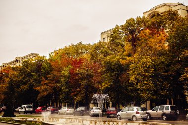 Resim sonbahar Unirii Square 24/10/2016 tarihinde Bükreş Romanya