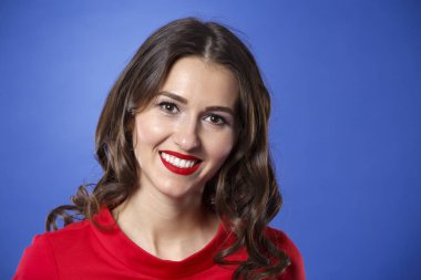 güzel kadın Noel kavramı portresi