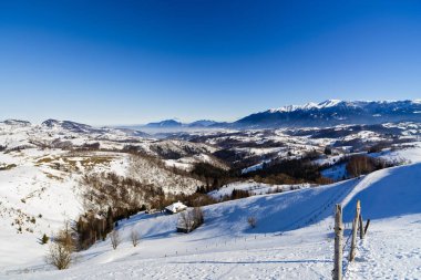 Bucegi ile güzel kış manzarası