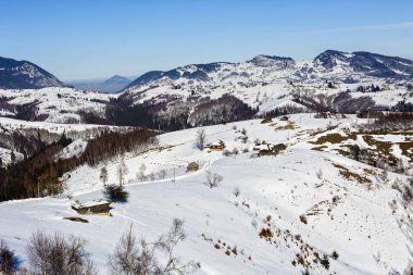 Bucegi ile güzel kış manzarası