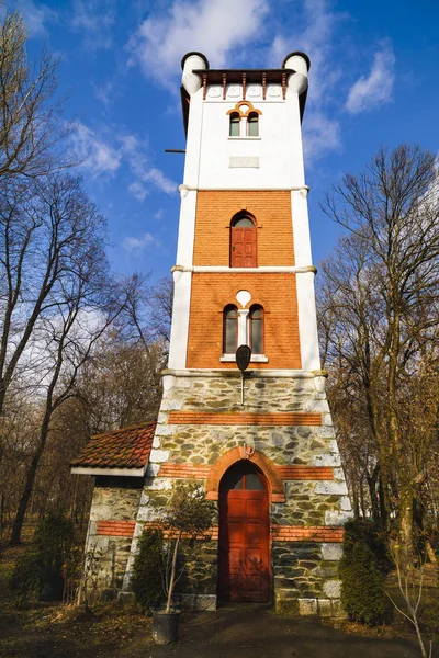 Targu-Jiu Romanya 'daki eski yangın kulesi