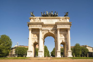 Kemer barış Sempione Parkı, Milan, Lombardiya, İtalya, 13-05-20