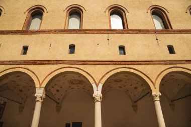 Castello Sforzesco (Sforza Kalesi) Milano, Lombardiya, İtalya, 13
