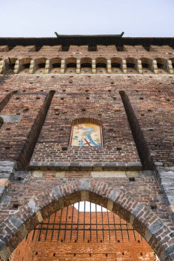 Castello Sforzesco (Sforza Kalesi) Milano, Lombardiya, İtalya, 13