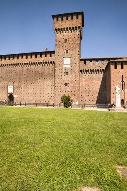 Castello Sforzesco (Sforza Kalesi) Milano, Lombardiya, İtalya, 13