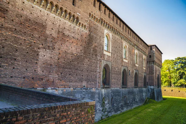 Castello Sforzesco (Sforza Castle) in Milan, Lombardy, Italy, 13 — Stock Photo, Image