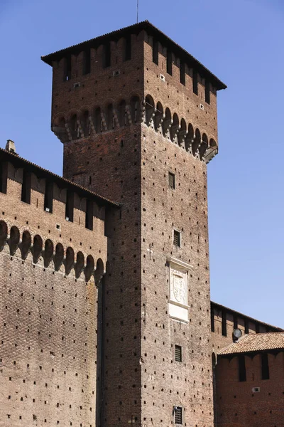 Castello sforzesco (sforza castle) in Mailand, Lombardei, Italien, 13 — Stockfoto