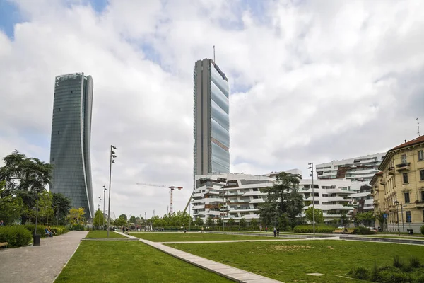 MILAN, ITALY, May,28, 2017 - Isozaki Tower in "City Life" comple — Stock Photo, Image