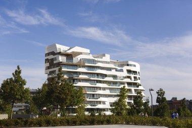 Milan, İtalya, Mayıs, 2017: Modern konut yapı evleri c