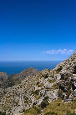 Palma de Mallorca'da kıyı ile güzel sahne