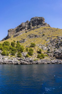 Palma de Mallorca'da kıyı ile güzel sahne